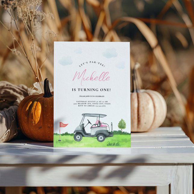 Invitation d'anniversaire de golf (Créateur téléchargé)