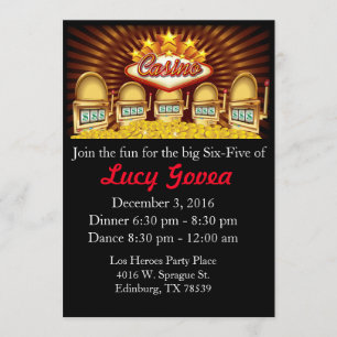 Invitation d'anniversaire de gros lot