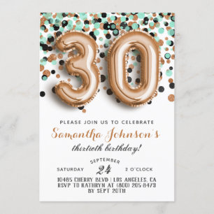 Invitation d'anniversaire de la 30e Monnaie d'or R