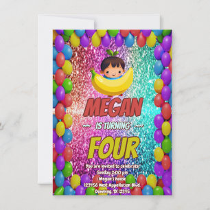 Invitation d'anniversaire de la bande dessinée Ban