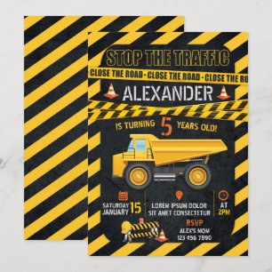 Invitation d'anniversaire de la construction