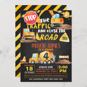 Invitation d'anniversaire de la construction - Blk