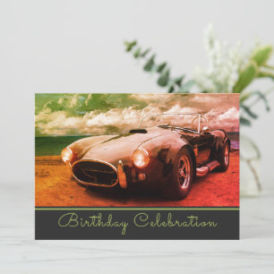 Invitation d'anniversaire de la croisière vintage