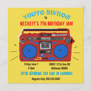 invitation d'anniversaire de la fête dansante pers