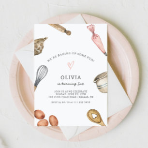 Invitation d'anniversaire de la fille de la fête d