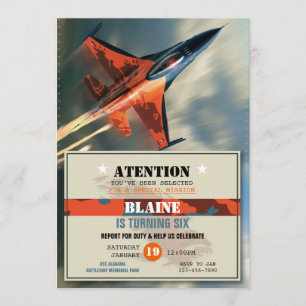 Invitation d'anniversaire de la Force aérienne