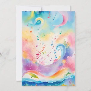 Invitation d'anniversaire de la mer