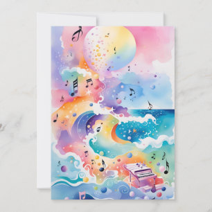 Invitation d'anniversaire de la mer