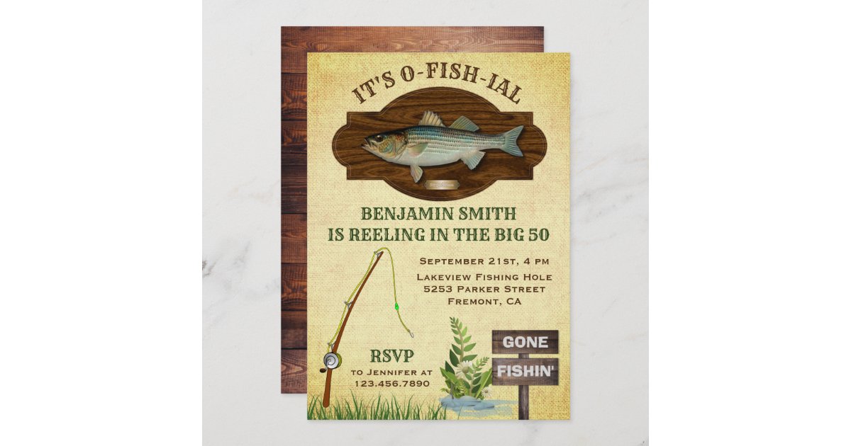 Invitation D Anniversaire De La Peche Au Bucher De Zazzle Fr