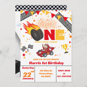 Invitation d'anniversaire de la première voiture d