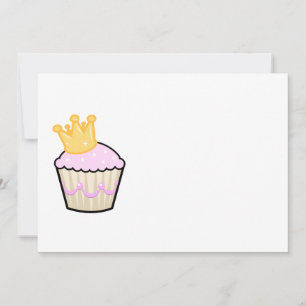 Invitation d'anniversaire de la princesse Cupcake