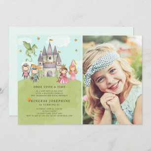 Invitation d'anniversaire de la princesse et des c