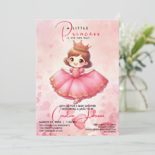 Invitation d'anniversaire de la princesse rose