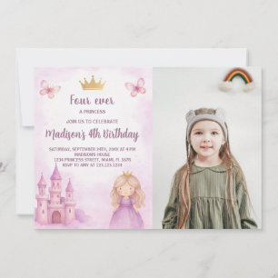 Invitation d'anniversaire de la princesse royale