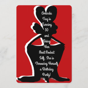 Invitation d'anniversaire de la Reine d'entrave de