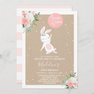 Invitation d'anniversaire de lapin un certain
