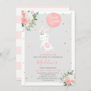 Invitation d'anniversaire de lapin un certain