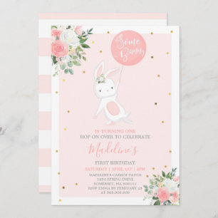 Invitation d'anniversaire de lapin un certain
