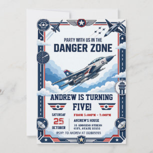 Invitation d'anniversaire de l'armée de l'air pers