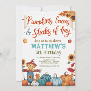 Invitation d'anniversaire de l'automne lunaire