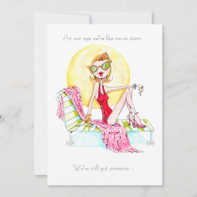 invitation d'anniversaire de l'Etoile de cinéma po (Devant)