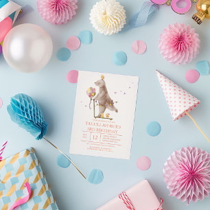 Invitation d'anniversaire de l'ours doux