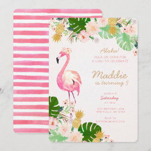 Invitation d'anniversaire de Luau