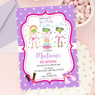 Invitation d'anniversaire de maquillage de Spa