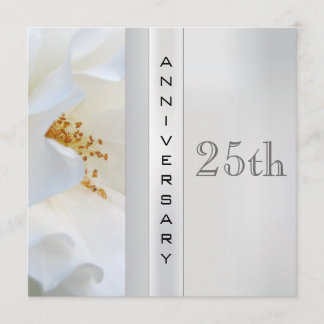 Invitation d'anniversaire de mariage d'argent