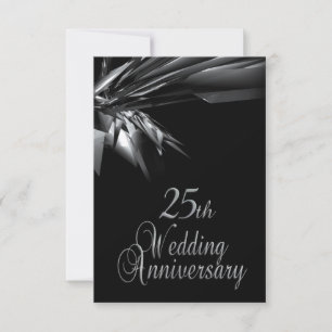 Invitation d'anniversaire de mariage de 25 ans élé