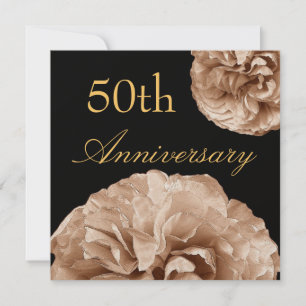 Invitation d'anniversaire de mariage de 50 ans ROS