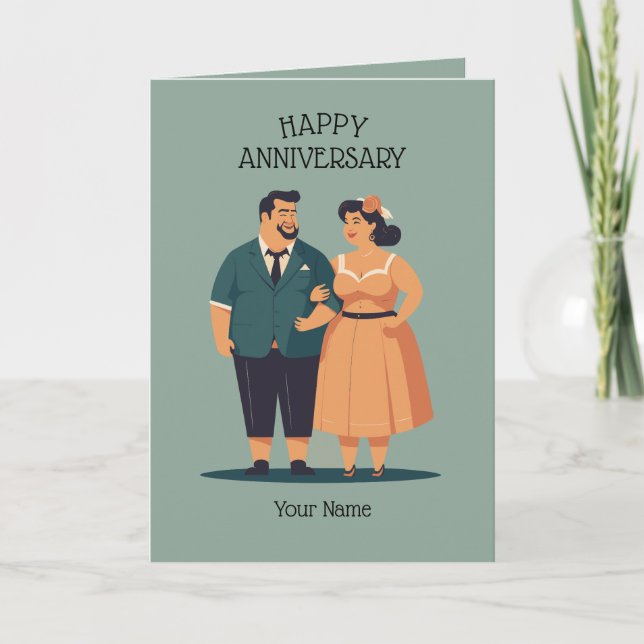 Invitation d'anniversaire de mariage de couple (Devant)