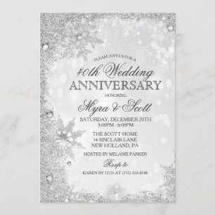 Invitation d'anniversaire de mariage pour les vaca