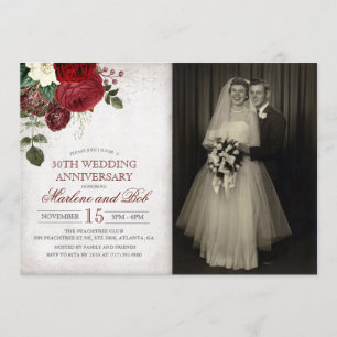 Invitation d'anniversaire de mariage - TOUTE ANNÉE