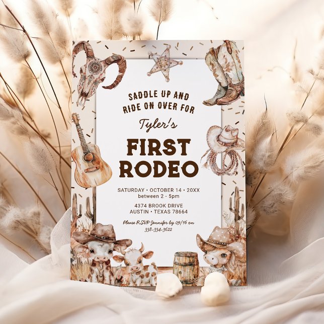 Invitation d'anniversaire de Mon Premier Cowboy de (Créateur téléchargé)