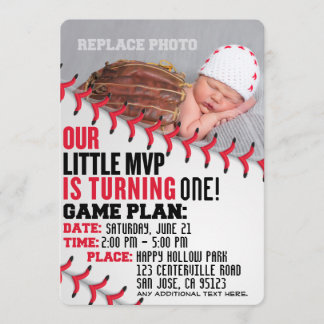 Invitation d'anniversaire de notre petit MVP