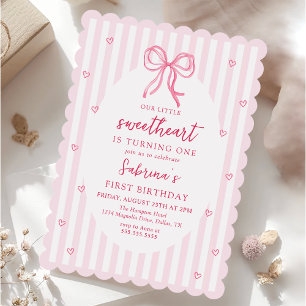 Invitation d'anniversaire de notre petite chérie à