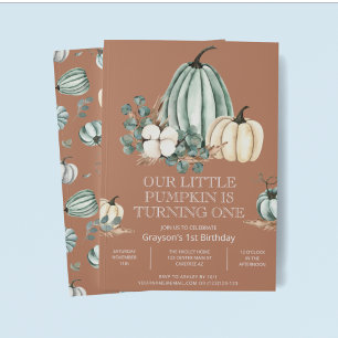 Invitation d'anniversaire de notre petite citrouil