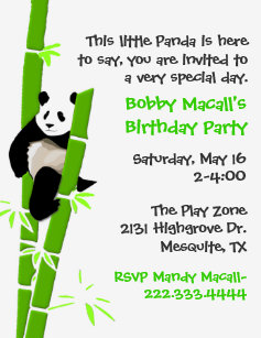 Invitations Faire Part Panda Zazzle Fr