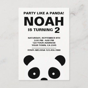 Invitations Faire Part Cartes Anniversaire Noir Blanc Zazzle Fr