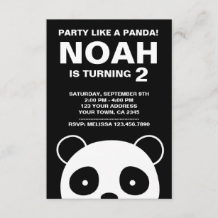 Invitations Faire Part Panda Zazzle Fr