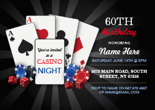 Invitations Faire Part Casino Zazzle Fr