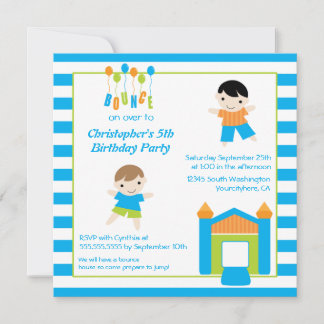Invitation d'anniversaire de partie de maison du