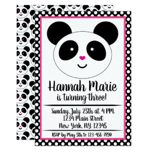 Invitations Faire Part Panda Zazzle Fr Invitations Faire Part Panda Zazzle Fr
