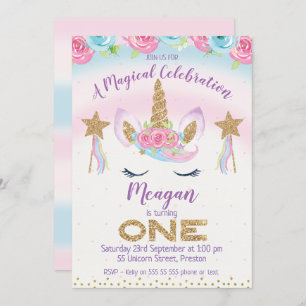 Invitation d'anniversaire de parties scintillantes