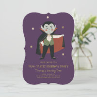 Invitation d'anniversaire de petit vampire fantast