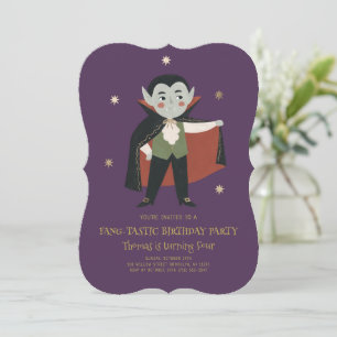 Invitation d'anniversaire de petit vampire fantast