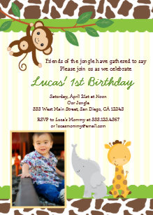 Invitations Faire Part Cartes Anniversaire Safari Zazzle Fr