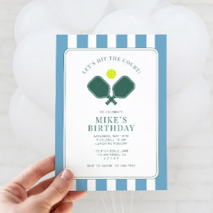 Invitation d'anniversaire de Pickleball