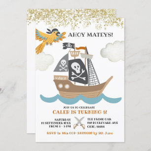 Invitation d'anniversaire de Pirate